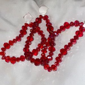 Stretch Red bead bracelets